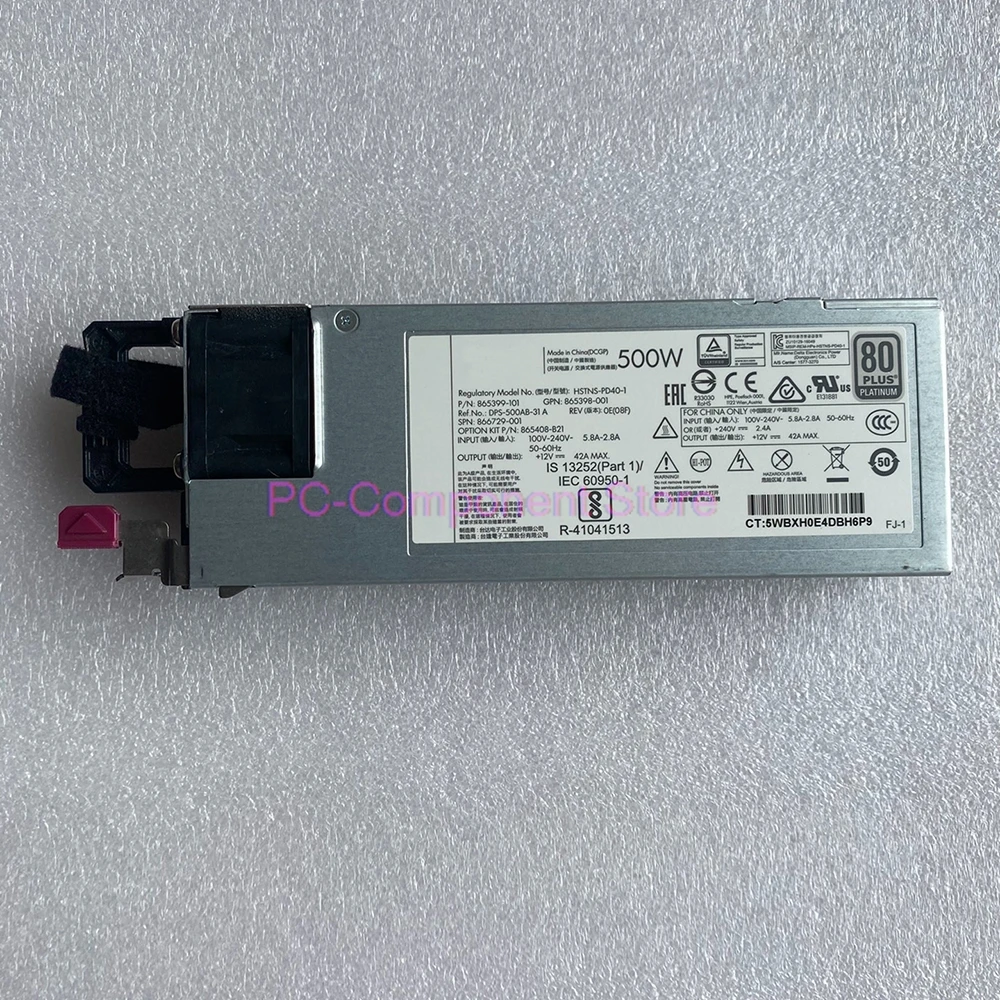 Power Supply For HP G10 500W HSTNS-PD40-1 865399-101 866729-001