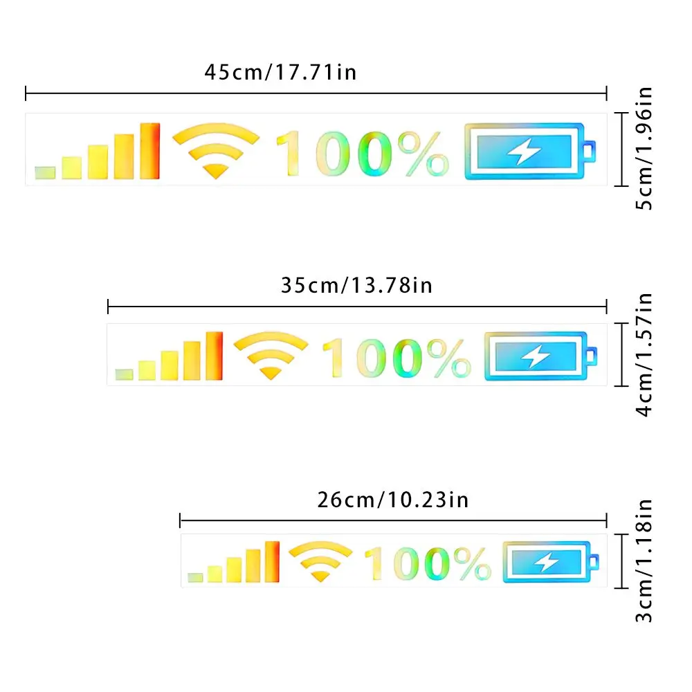 Дисплей аккумулятора Wi-Fi сигнальный знак автомобильные наклейки украшение для