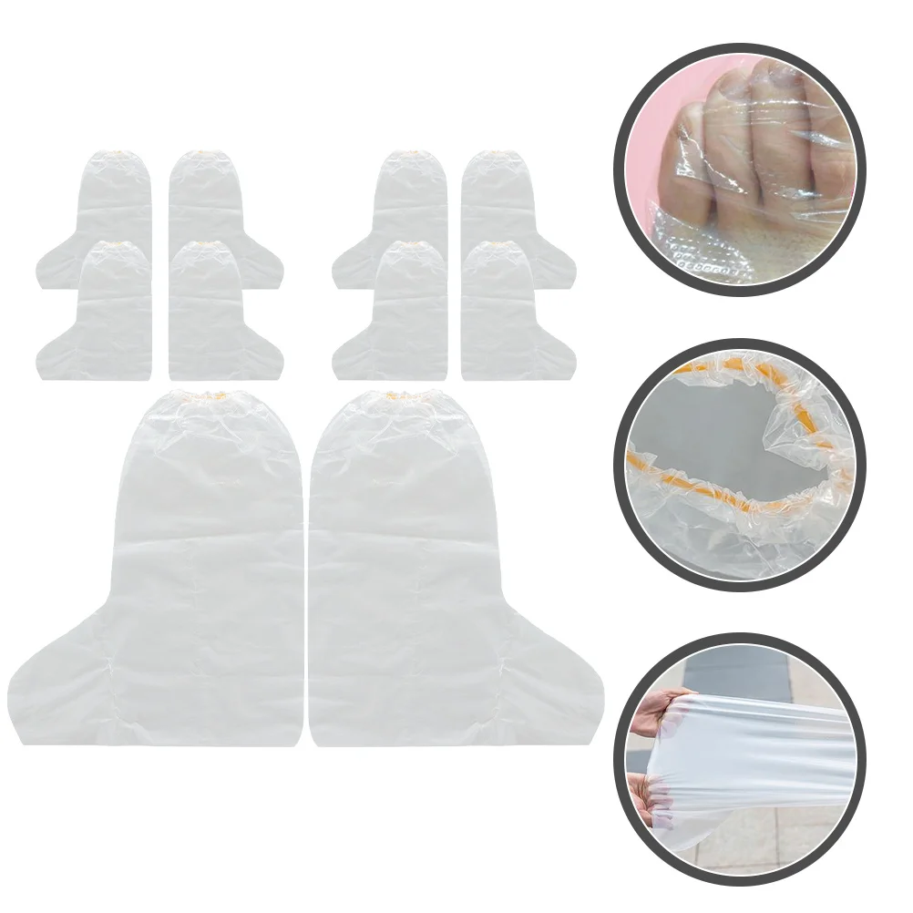 

Paraffin Foot Wax Covers Socks Cover Disposable Liners Booties Pedicure Bath Feet Moisturizing Shoe Sleeves Refills Lotion Mitts