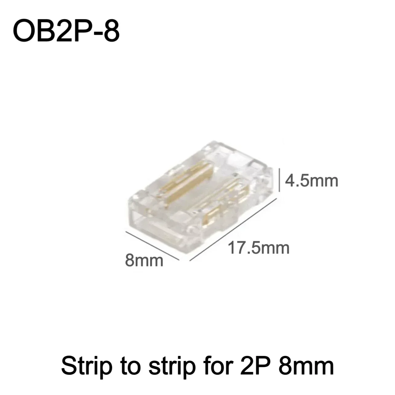 

COB-коннектор для проводов, 5, 8, 10 мм, подключение, мини-Пряжка без пайки, FCOB RGB CCT, фонари для лампочек, 2, 3, 4 контакта, без темного участка, разъем