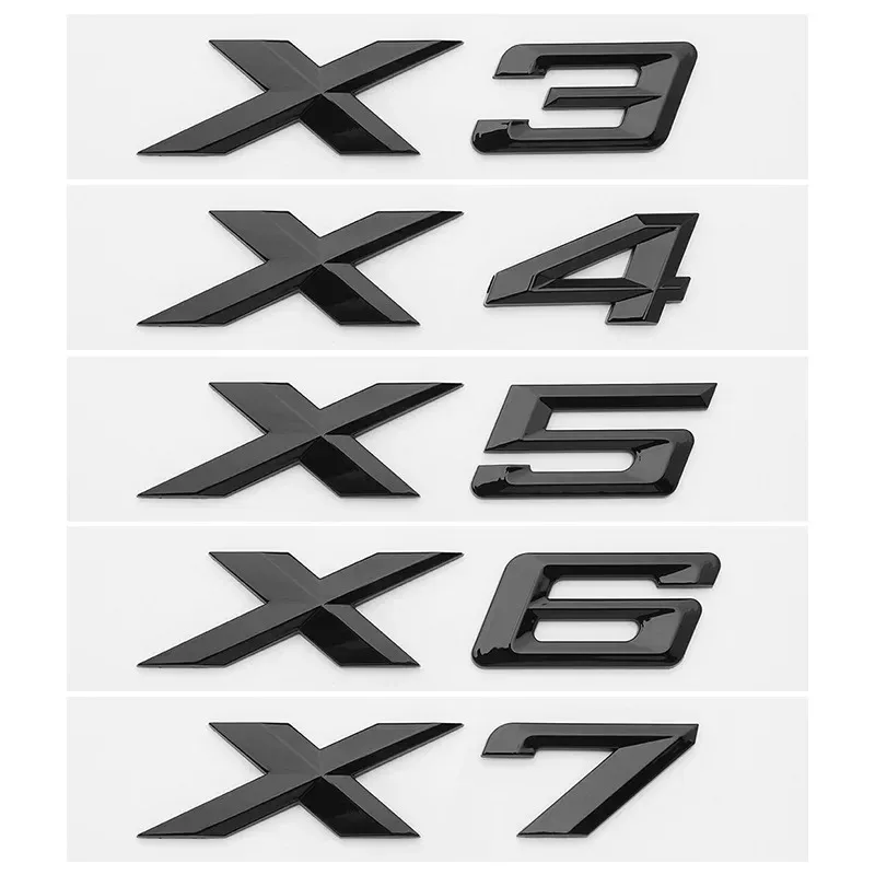 

3D ABS для BMW New X1 X2 X3 X4 X5 X6 X7 GT Logo надпись задний багажник эмблема фотоэлемент наклейки аксессуары для стайлинга автомобиля