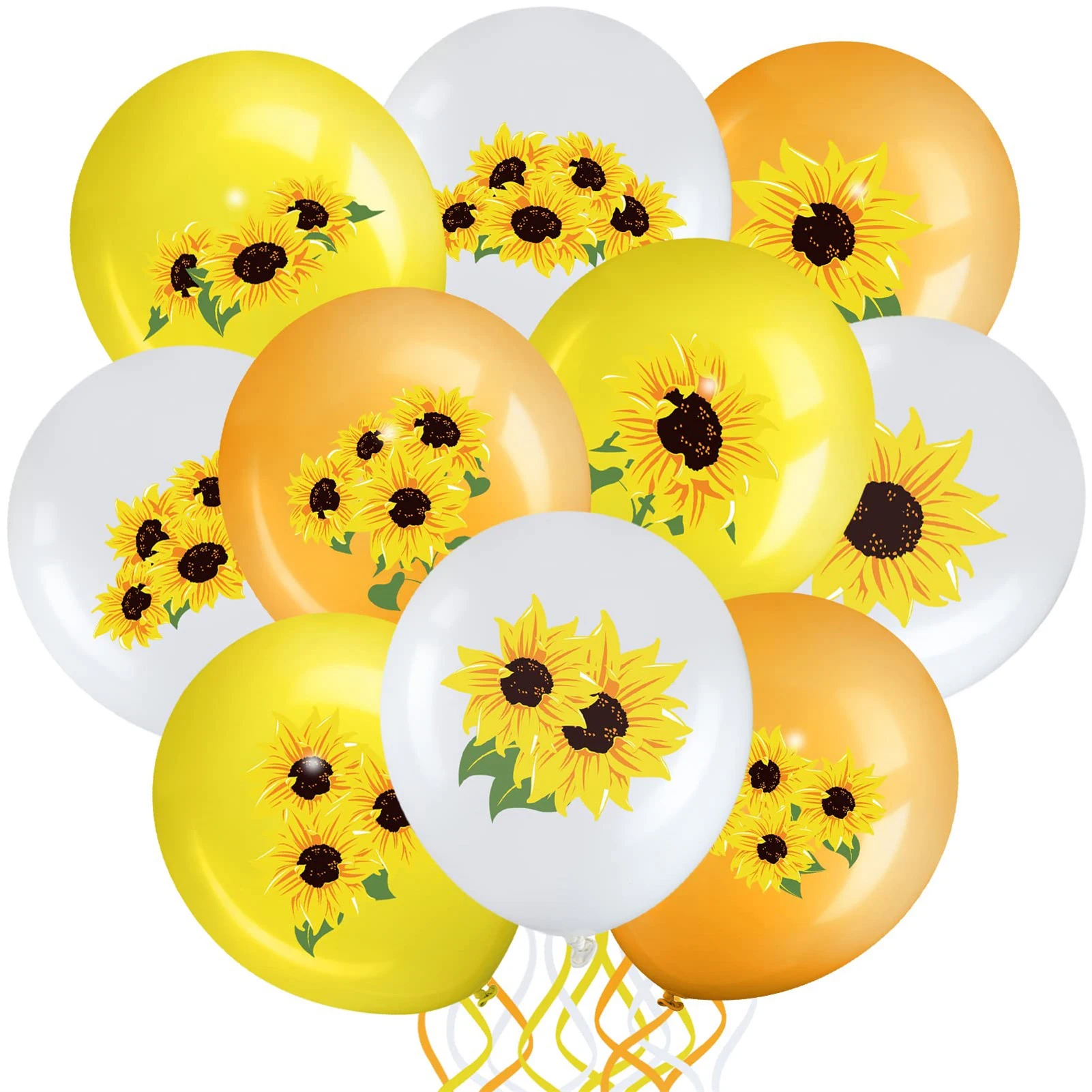 

Suower Party Balloons Set Yellow White Summer Assorted Balloon Decoration Yellow White Balloon Kit For Baby Shower Birthday