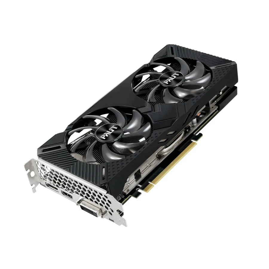 Видеокарта Palit Nvidia GeForce RTX 2060 Dual 12GB GDDR6 PA-RTX2060 NE62060018K9-1160C для компьютера, офисных компонентов, игрового ПК.
