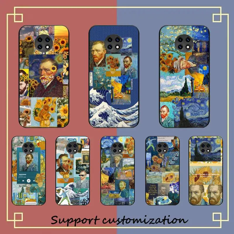 

Graffiti Oil Painting Art Van Gogh Phone Case for Redmi 8 9 9A for Samsung J5 J6 Note9 for Huawei NOVA3E Mate20lite cover