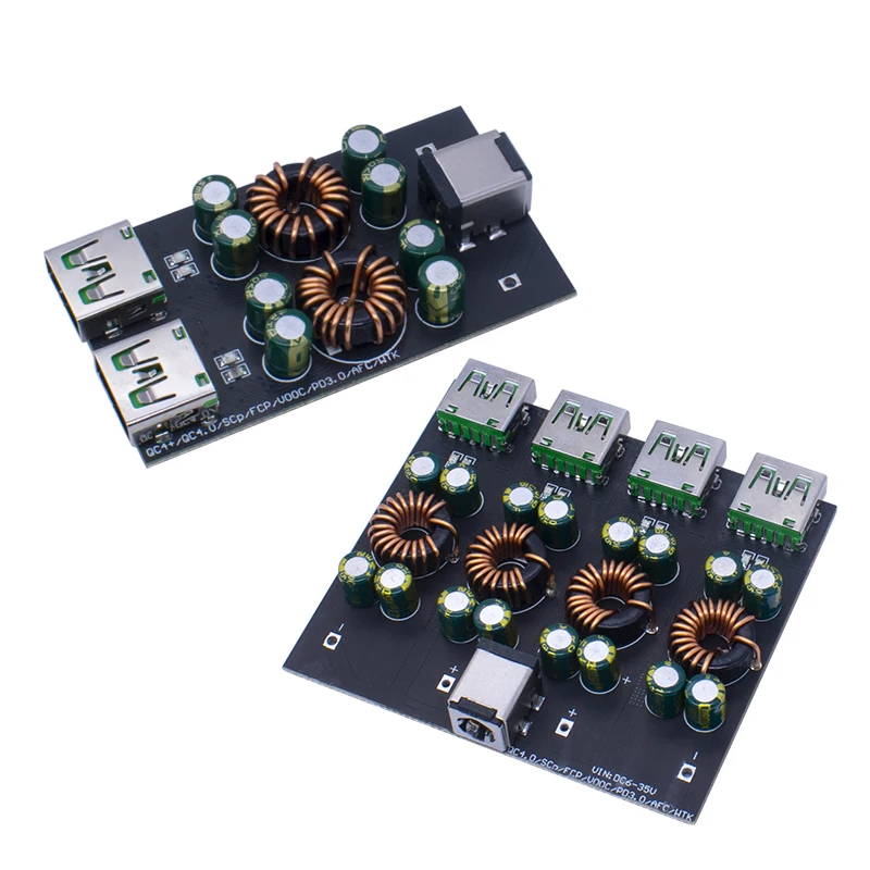 Фото SW3518 / SW3516 QC4.0 QC3.0 1/2/4-портовый USB Type-C адаптер для быстрой зарядки мобильных телефонов, модуль понижающе-повышающего преобразователя 6-35В №4