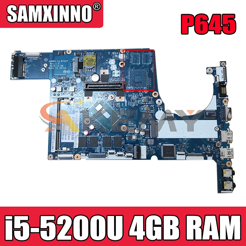

Материнская плата для ноутбука ACER Aspire P645 i5-5200U материнская плата для ноутбука SR23Y 4 Гб RAM DDR3