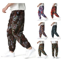 2022 new fashion men trousers printing elastic trouser botton bloomers casual outdoor party sport pants