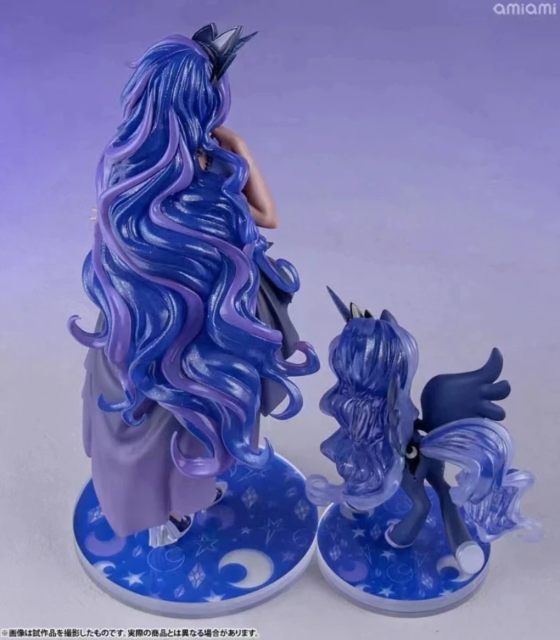 Фото Аниме-фигурка My Little Pony: Принцесса Луна в стоячей позе, модель из ПВХ, статуэтка, игрушка, кукла, декор для стола, коллекционный подарок в коробке №5