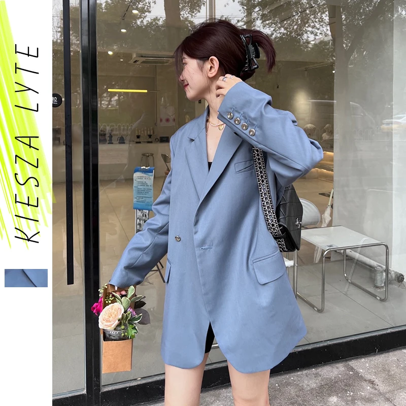

Women Suit Jacket Stylish Oversize Design Casual Suit All Match Fashion Blazer Mujer Ladies Outerwear