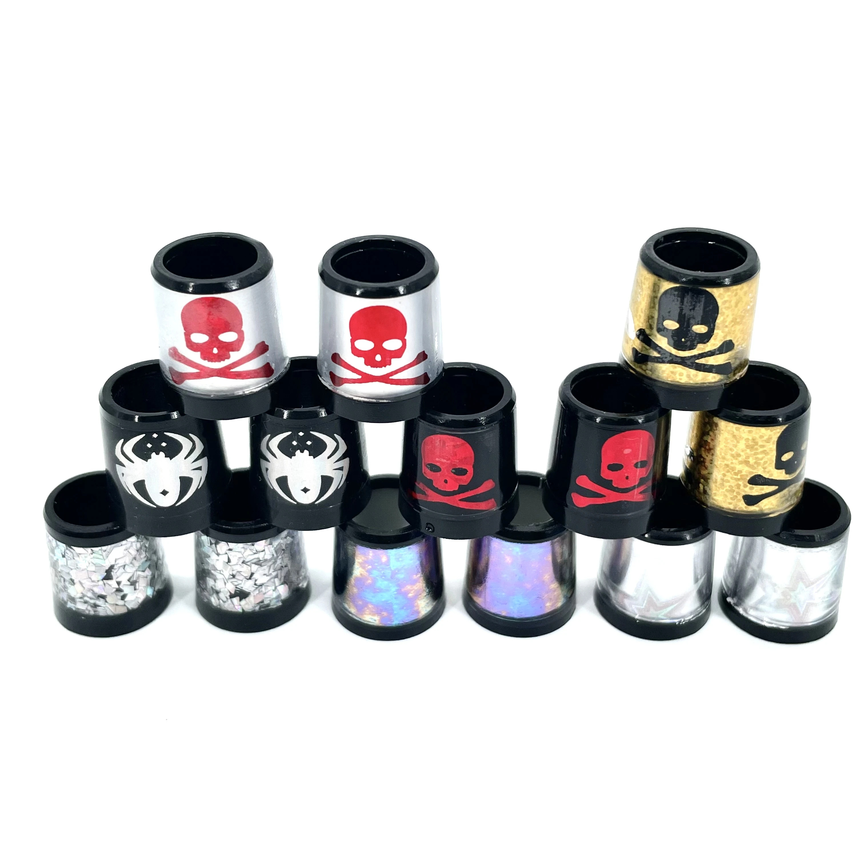 Colored Skull Ferrules Fit Iron Shaft Spec : Inner * Higher* Outer Size 9.3 *15*13.7mm