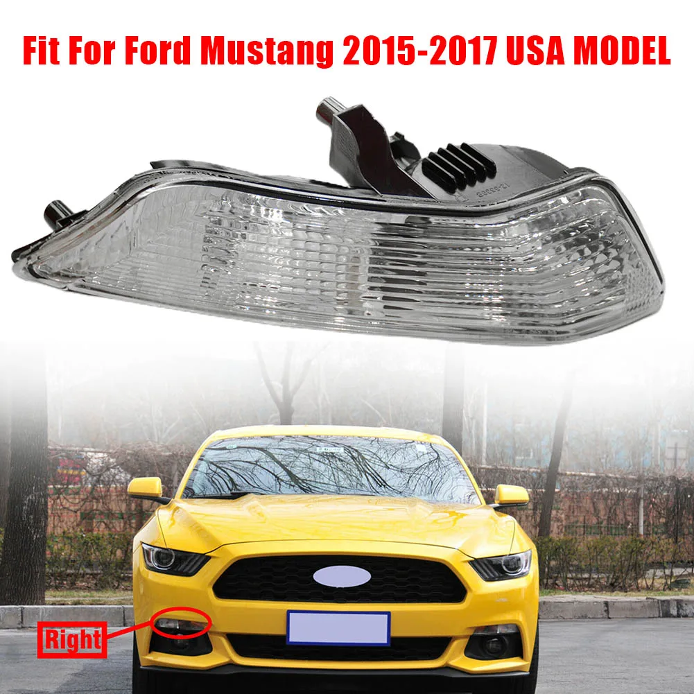 

Светодиодный передний правый пассажирский фсветильник для Ford Mustang 2015-2017, модели US, поворотники