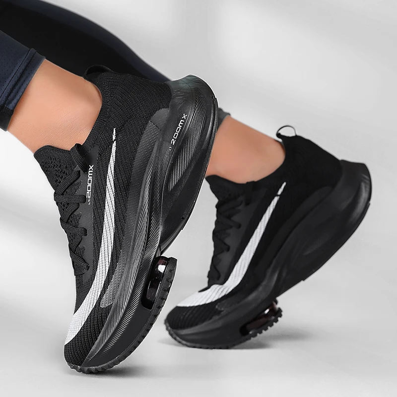 Zoomx Alphafly 4% Breathable Comfortable Mens Running Shoes Zoom Tempo Next Flyease Black Electric Green Trainers Sport Sneakers