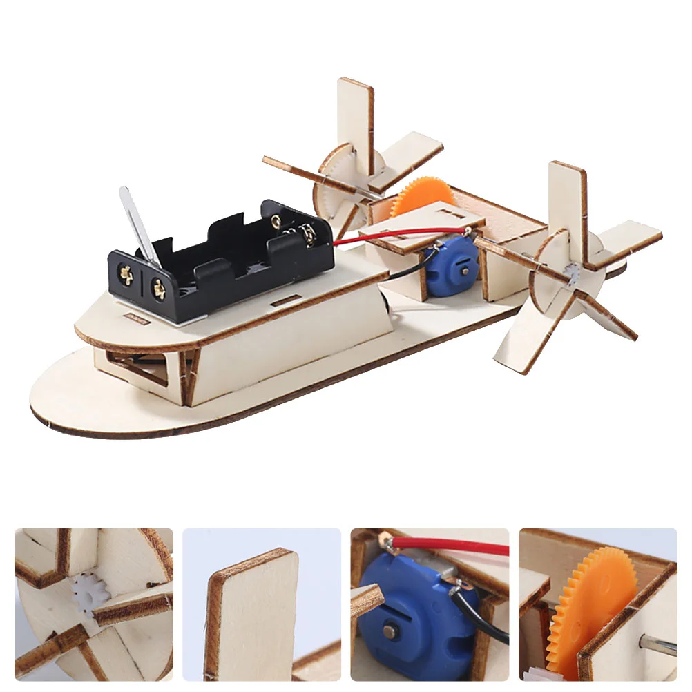 

2pcs Funny Nice Electric Boat Model Assembly Puzzle Science Experiment