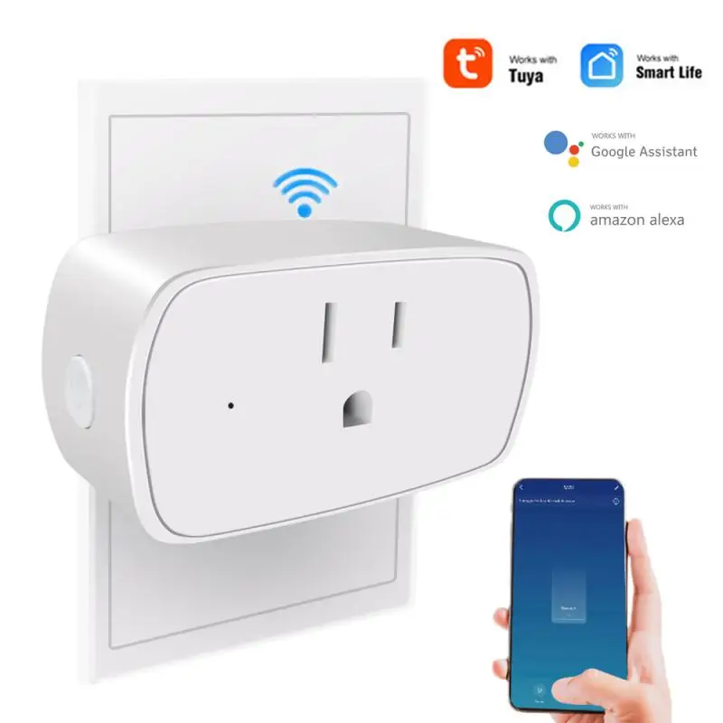 

Умная розетка Tuya с таймером и поддержкой Wi-Fi, 10 А