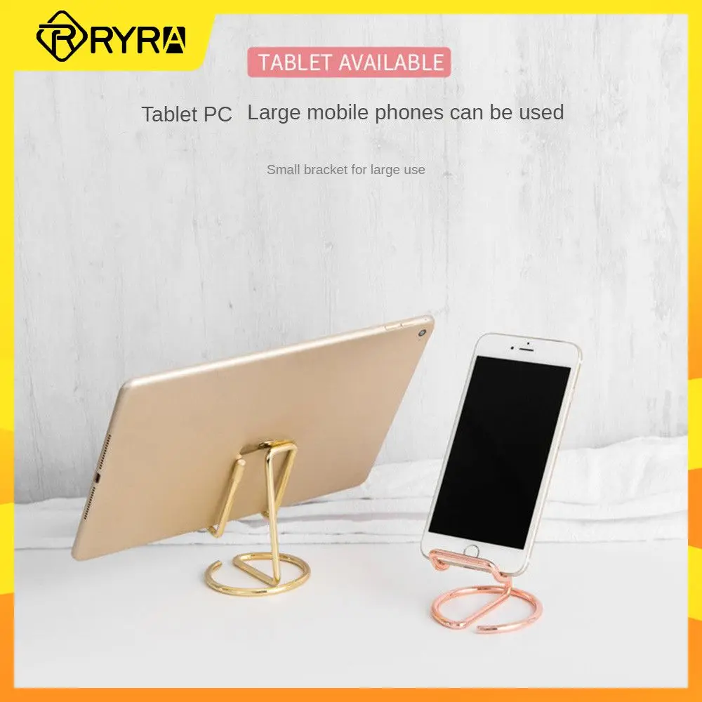 

RYRA Creative Metal Mobile Phone Holder Desktop Display Stand Business Card Holder Iron Linear Metal Mobile Phone Tablet Bracket