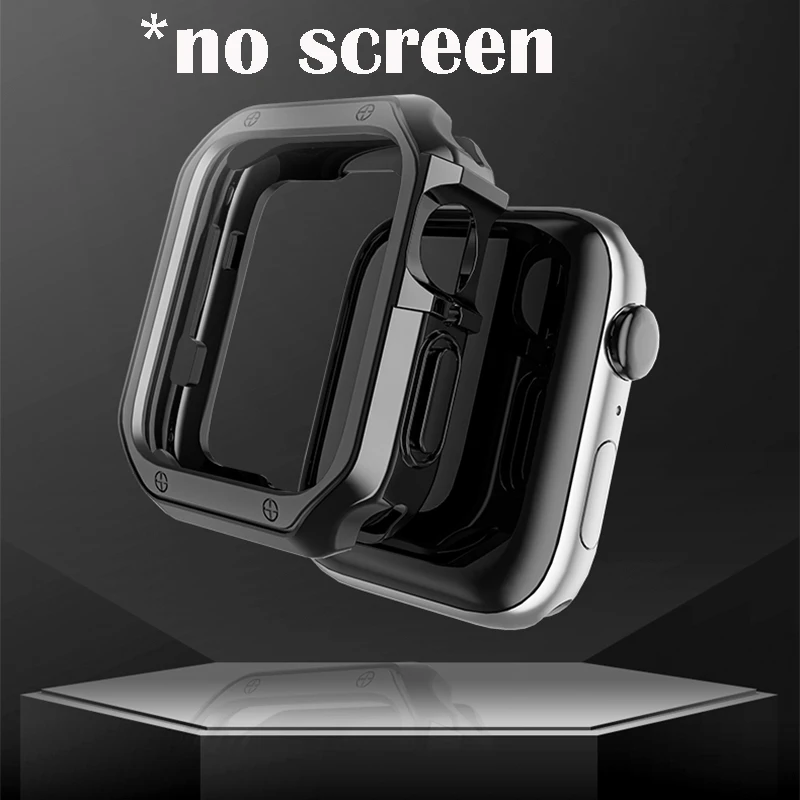 41mm Cover for Apple Watch Band Case 7 6 SE 5 4 3 42MM 38MM Soft Clear TPU Protector iWatch series 7 45mm 44MM 40MM strap