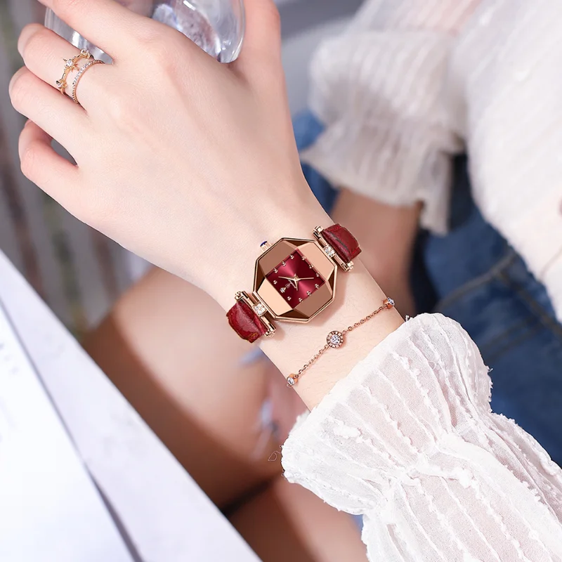 POEDAGAR Original Fashion Leather Quartz Women Watches Waterproof Rose Gold Top Swiss Brand Luxury Elegant Ladies Wristwatch New