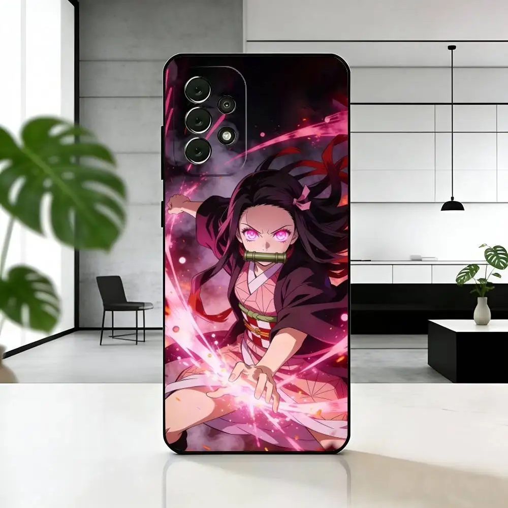 Фото Чехол для телефона D-Demon S-Slayer N-Nezuko для Samsung S25, S24, S21, S22, S23, S30, Ultra, S20, Plus, Fe, мягкий силиконовый черный чехол №2