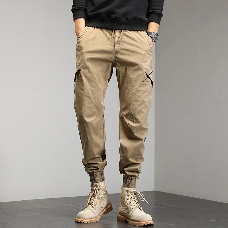 

Комбинезон Four Seasons мужской свободного кроя, модные широкие брюки-султанки с множеством карманов, с эластичным поясом, прочные цветные