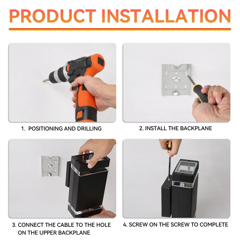 Внешние настенные фонари E27 водонепроницаемое внешнее освещение для коридора