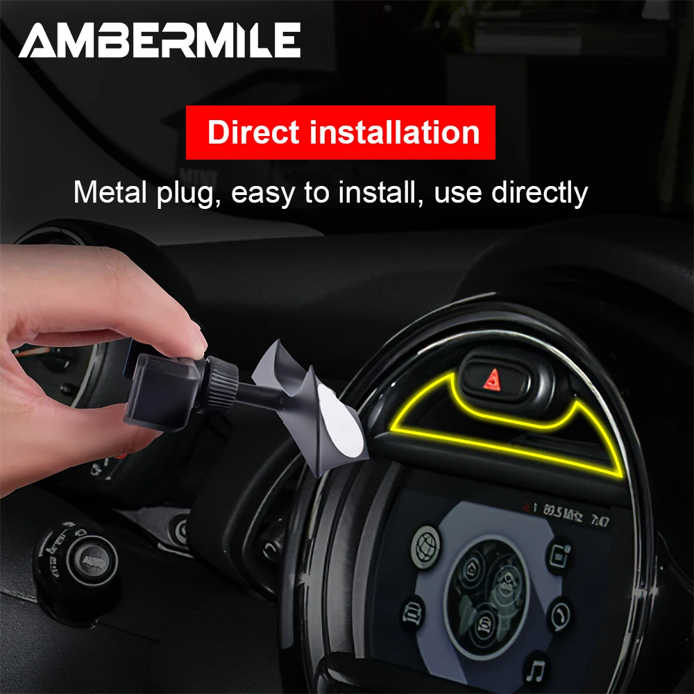 AMBERMILE для MINI Cooper F54 F55 F56 F57 F60 Автомобильный держатель телефона крепление приборной