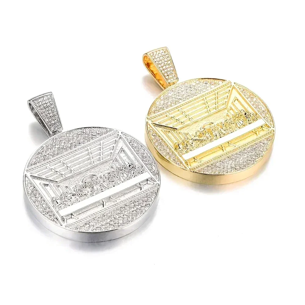 Новая подвеска Last Supper кубинская цепочка ожерелье с цепочкой Iced Out 14 мм модная