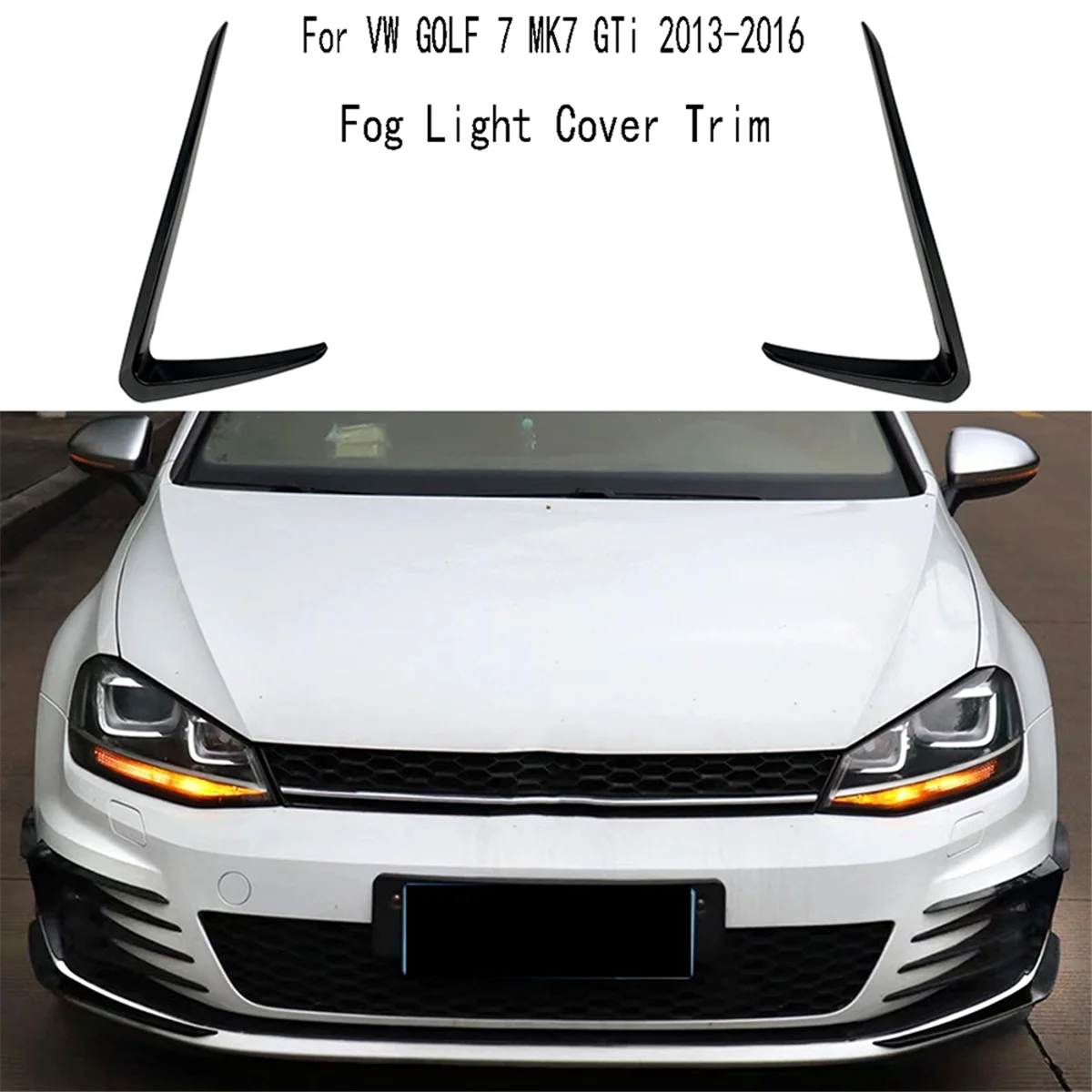 Разделитель переднего бампера для VW GOLF 7 MK7 GTi 2013-2016 крышка противотуманной фары