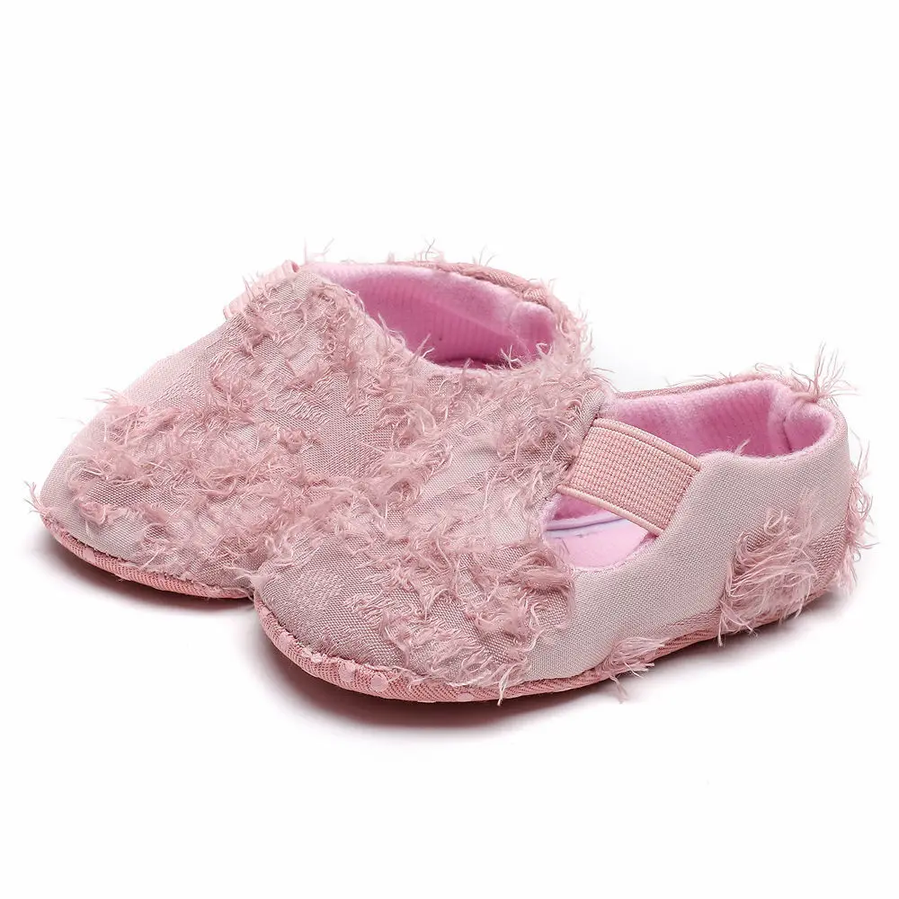 Ботинки для маленьких девочек с мягкой подошвой теплые сапоги первых шагов обувь