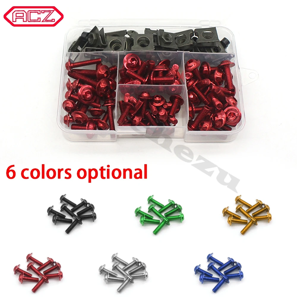 

Motorcycle Accessories 177pcs Complete Fairing Bolts Screws Kit for Suzuki SV650S SV1000S RGV250 RF600R RF900R