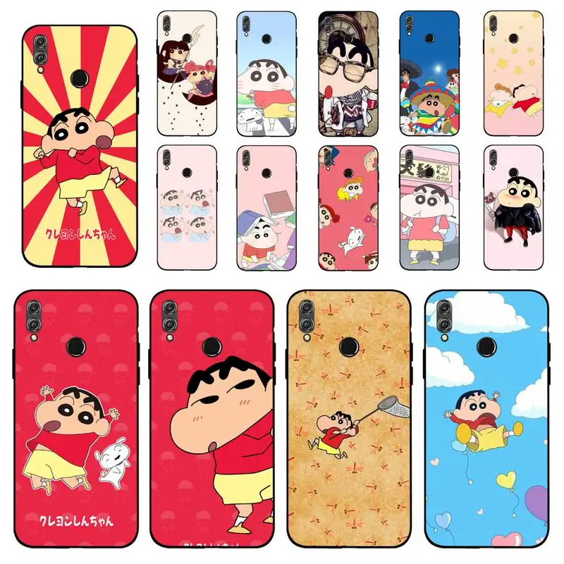 

BANDAI Crayon Shin-chan Phone Case for Huawei Honor 10 i 8X C 5A 20 9 10 30 lite pro Voew 10 20 V30