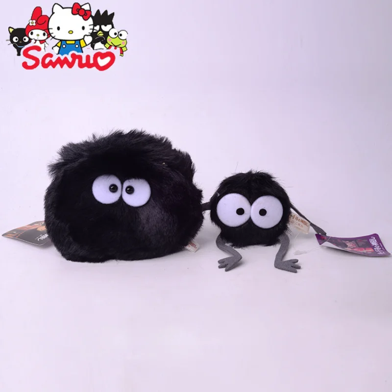 

Japanese Cartoon Anime Pull Shock Black Carbon Elf Doll Pendant Plush Coin Purse Children Christmas Birthday Holiday Gift 8cm