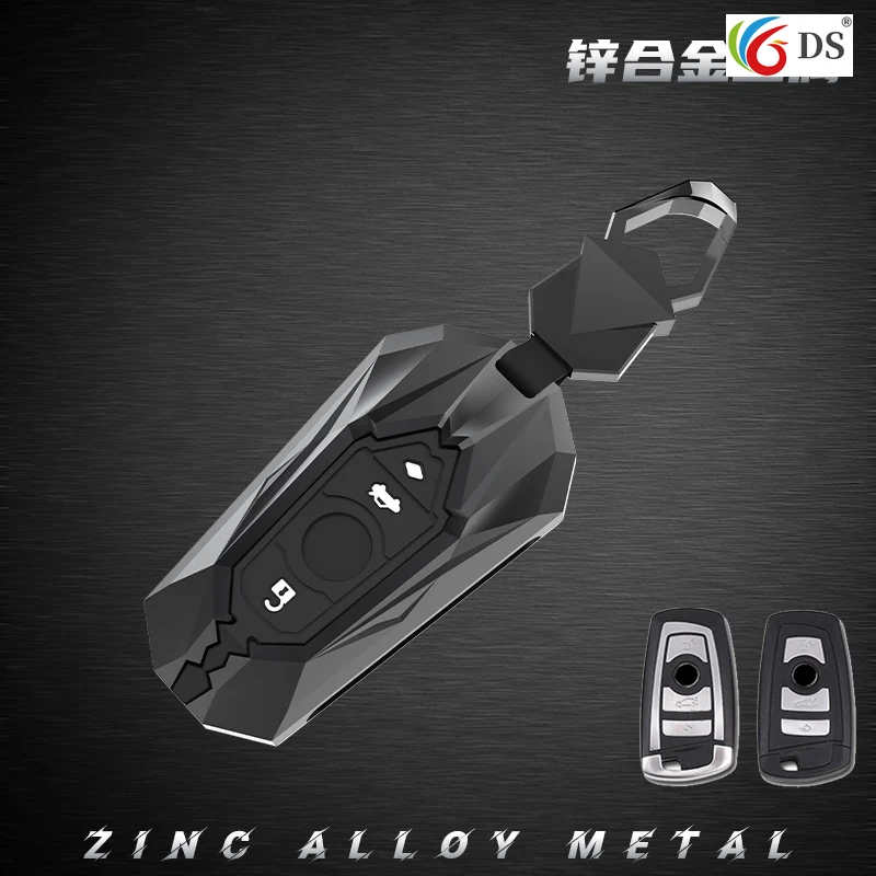 

Galvanized Alloy Car Key Fob Case SKin Cover for BMW 3 4 5 Series 320i 530i 550i F20 F21 F30 F31 F25 F01 F02 Car Key Case