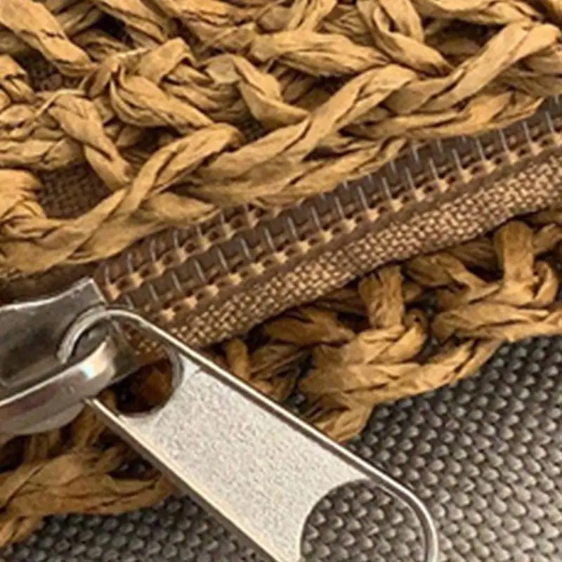 H37D Женский пляж сплетен соломенная сумка для мессенджера с кисточником Boho Hollow Out