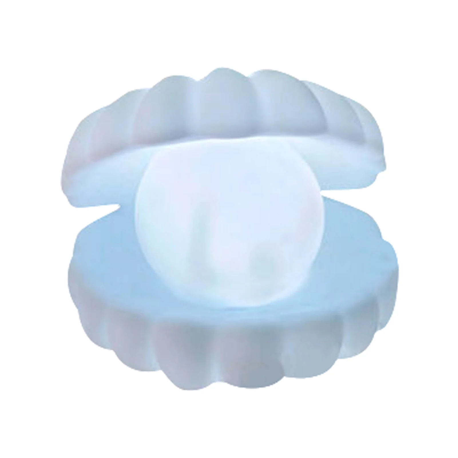 

Gift Home Decor Vinyl Mini Bedside Lamp Night Light Battery Operated Modern Ornament LED Lighting Pearl Shell Bedroom Desktop