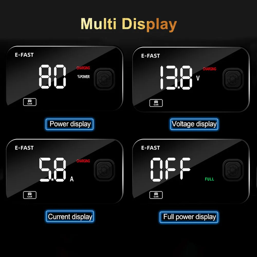 Автомобильные зарядные устройства для ремонта импульсов 100 в/240 в вход