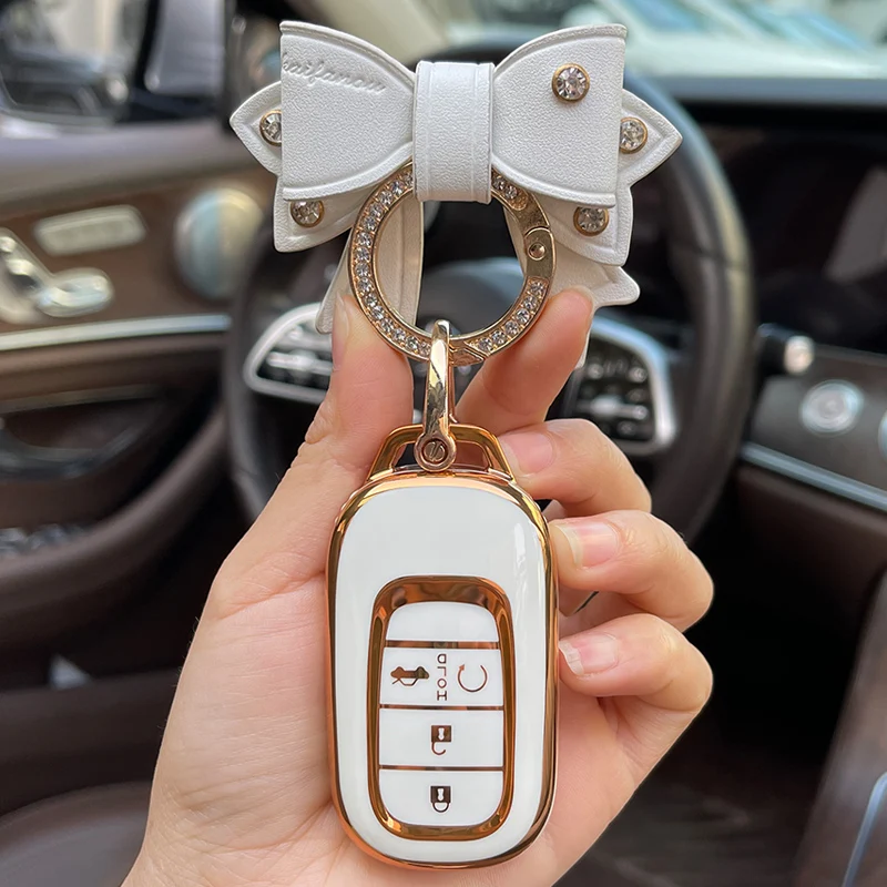 Чехол для автомобильного ключа-Лука Для Honda XRV VEZEL Jazz Fit LIFE Crosstour HRV City Crider Crv 3 Accord Civic