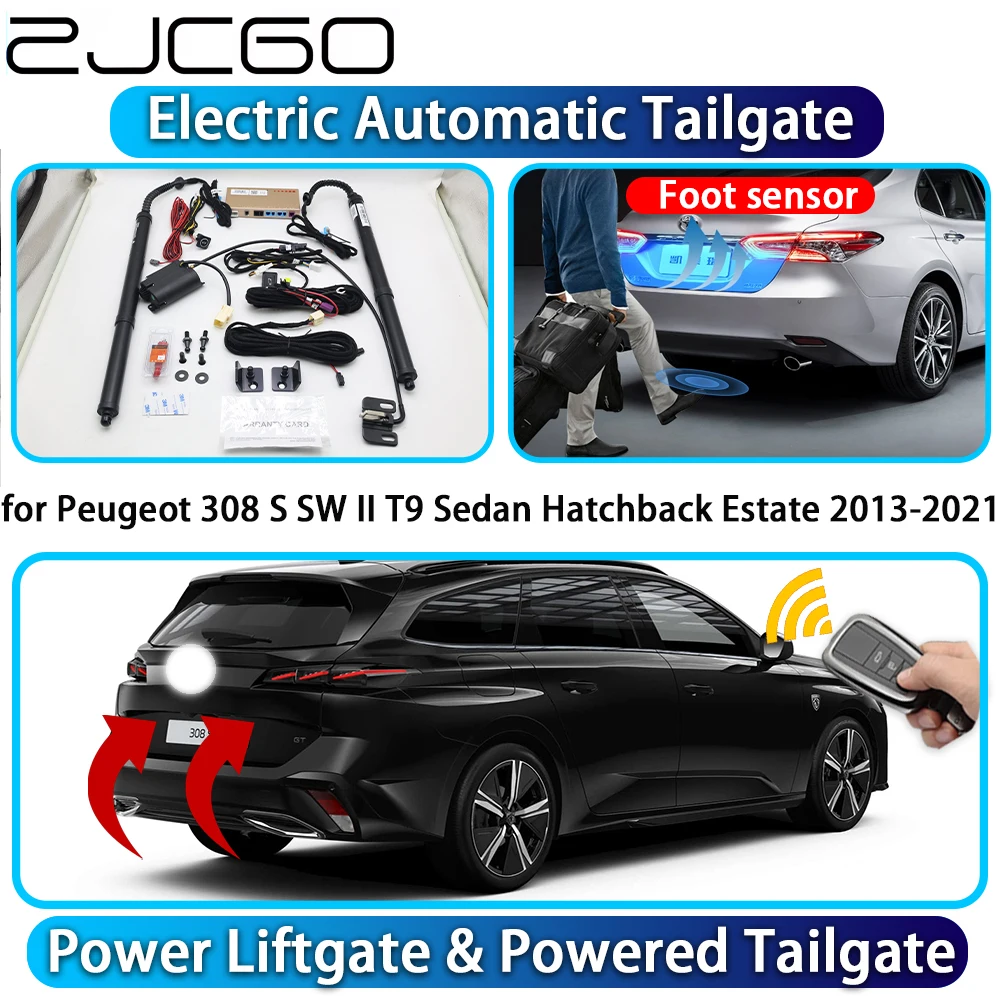 Фото Для Peugeot 308 S SW II T9 седан хэтчбек Estate 2013-2021 автоматический комплект задней двери с электроприводом, интеллектуальный комплект подъема багажника №1