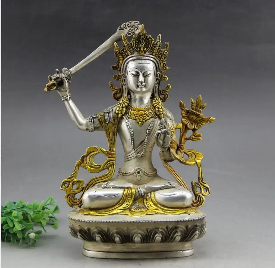 

Copper Statue Buddhist statues of Tantra wholesale fine carved copper gilded Bodhisattva Guanyin antique bronze crafts