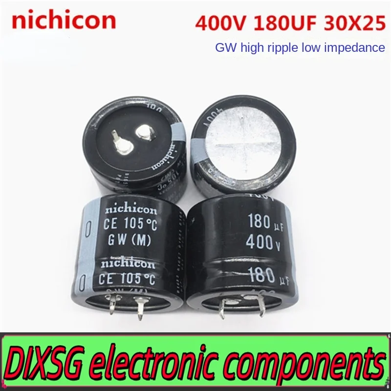 Конденсатор DIXSG (1 шт.) 400 В 180 мкФ 30*25 Nichicon 30X25 GW с высокой пульсацией и низким
