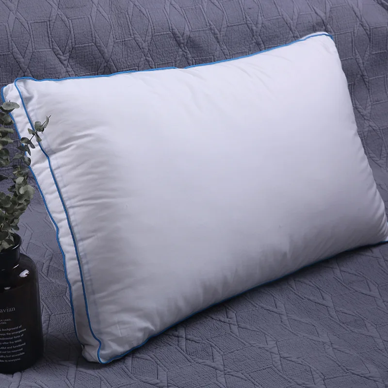 

Хлопковая Подушка для спальни, сна, шейного отдела позвоночника, подушка средней высоты, матовая, утолщенная, машинная стирка, пододеяльник, белый цвет