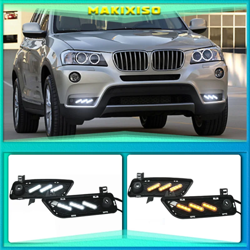 

Фонарь СВЕТОДИОДНЫЙ дневной ходовой, 3 цвета, для BMW X3 F25 2009 - 2013