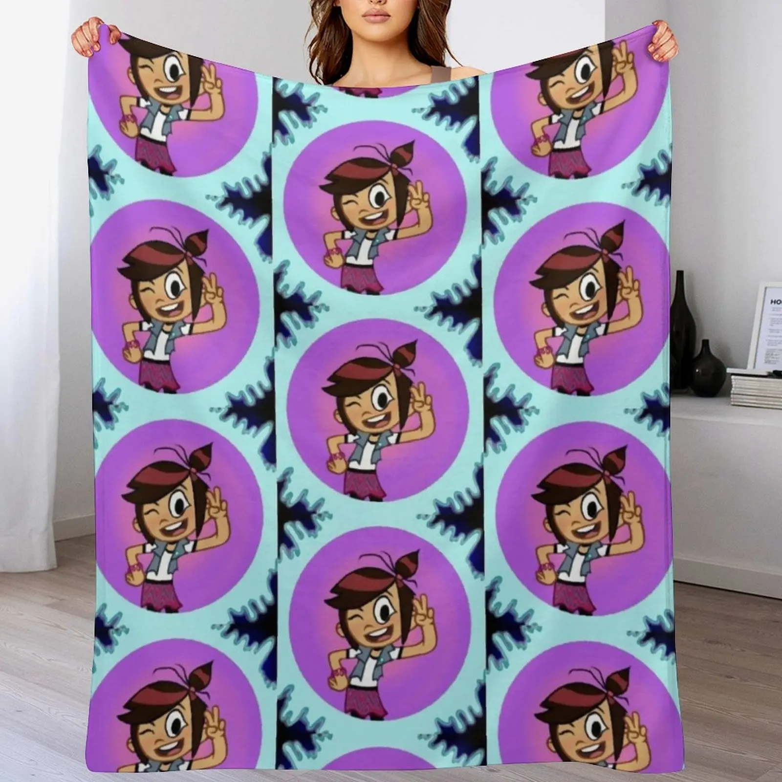 The Ghost and Molly McGee — пледы одеяло в среду милые декоративные одеяла клетку