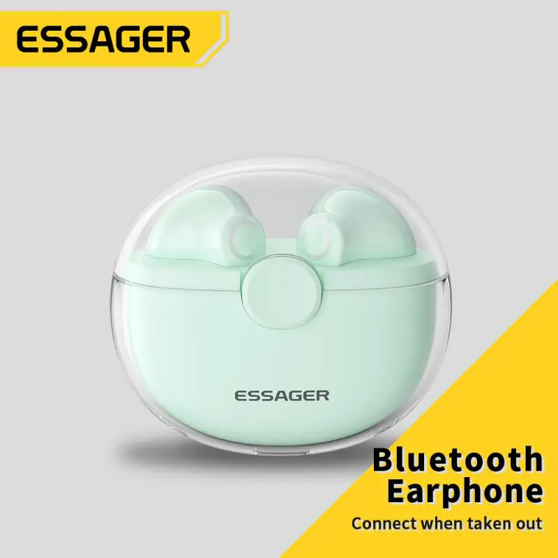 

Touch Control Wireless Headset Long Standby Stereo Sports Headphones 335mah With Mic Tws Earphone Music Earbuds