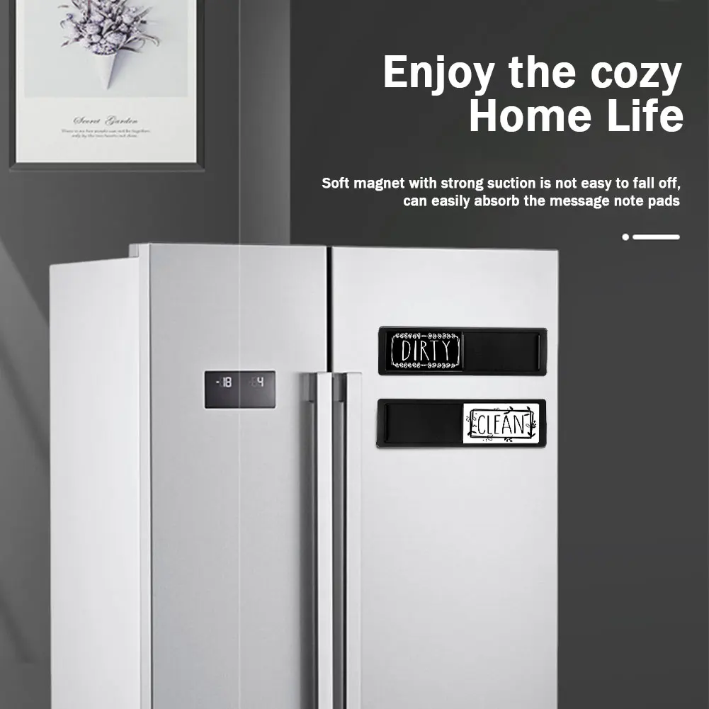 Магнитный Индикатор Чистки Посудомоечной Машины С Большим Принтом