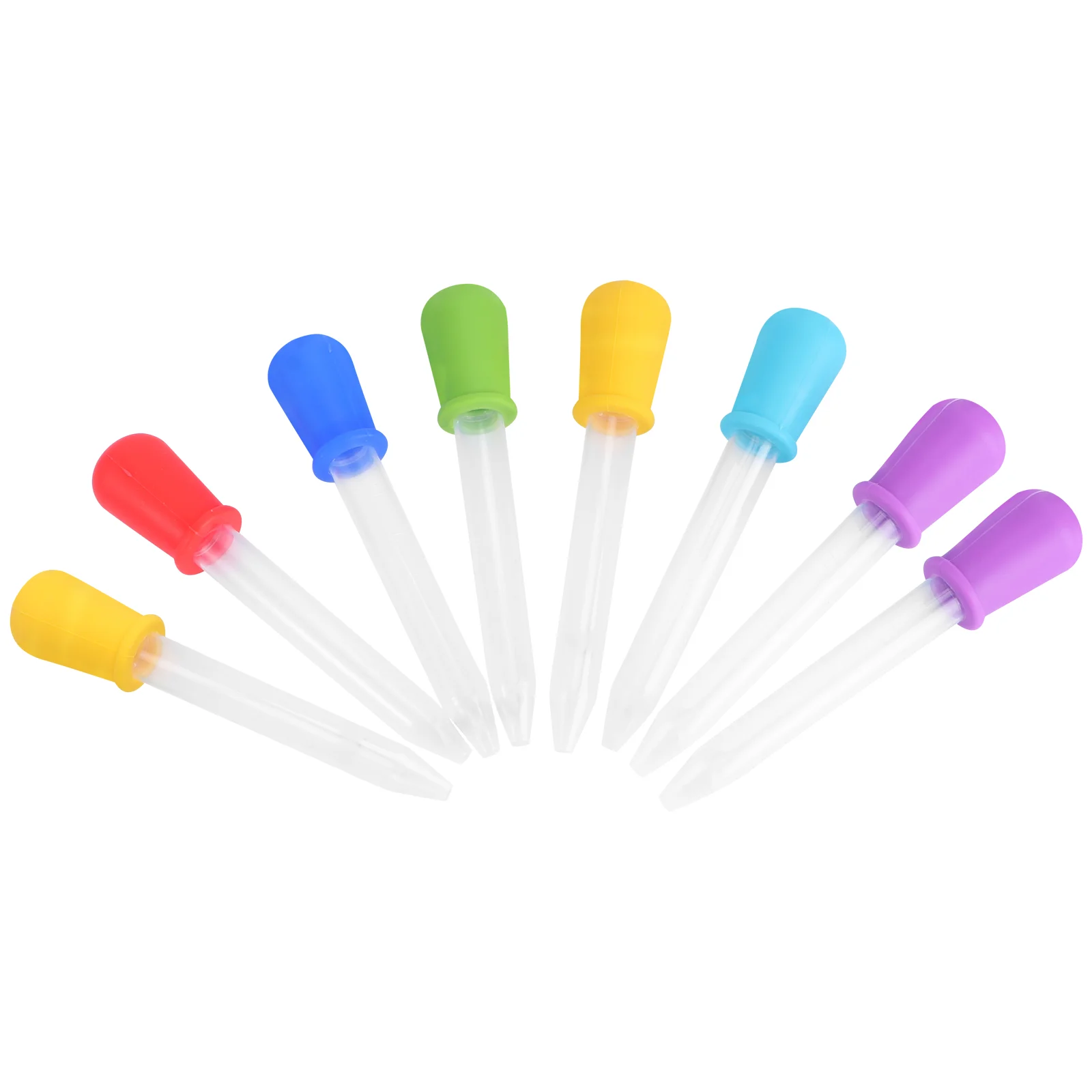 

8pcs Dropper Silicone and Droppers Pipettes with Bulb Tip Eye Dropper Colorful Droppers Pipette Mold for School Home Laboratory