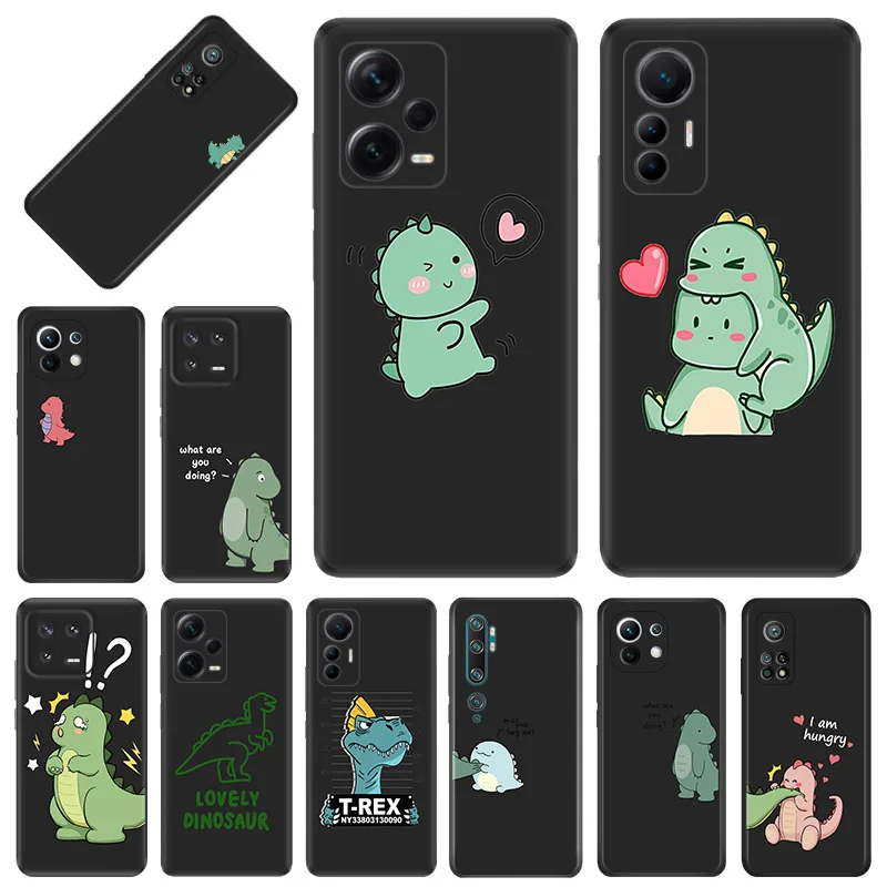 Чехол для телефона Xiaomi 13 12 Lite 12x12t Redmi Note13 Note12 13c 12c 12s мягкий черный противоударный