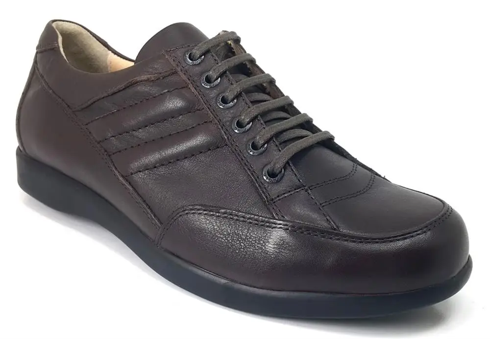 

Мужские туфли из натуральной кожи, коричневые туфли King Paolo, Модель 34 23YA, индивидуальная и удобная, сезон 2023