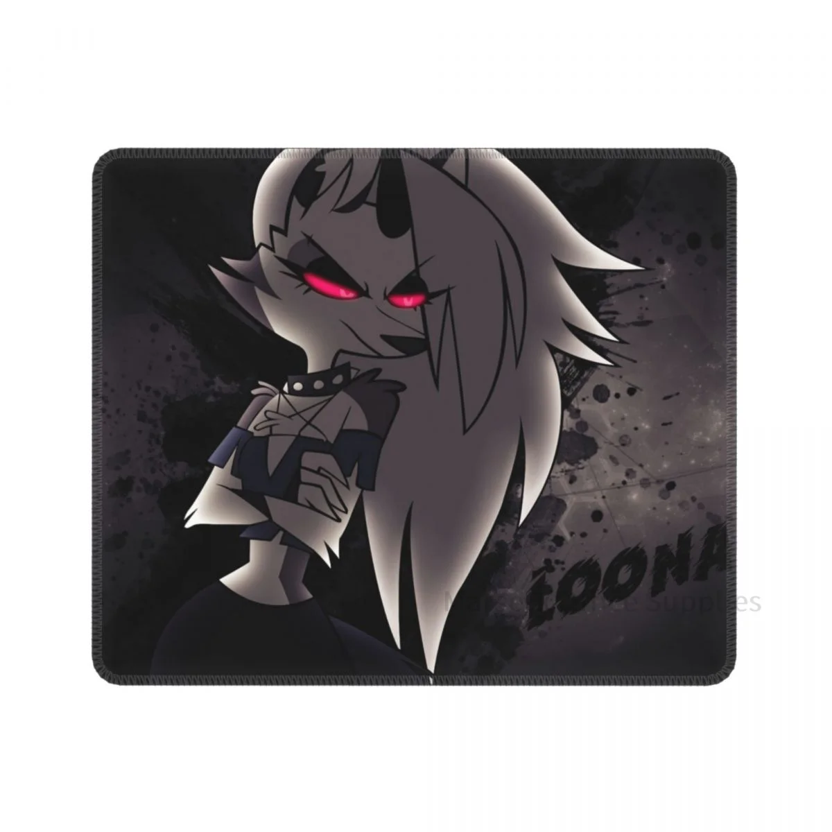 

Коврик для мыши Loona Helluva Boss Blitzo для взрослых, анимация, игровой Настольный коврик для клавиатуры, креативный Настольный коврик, блокировка гр...