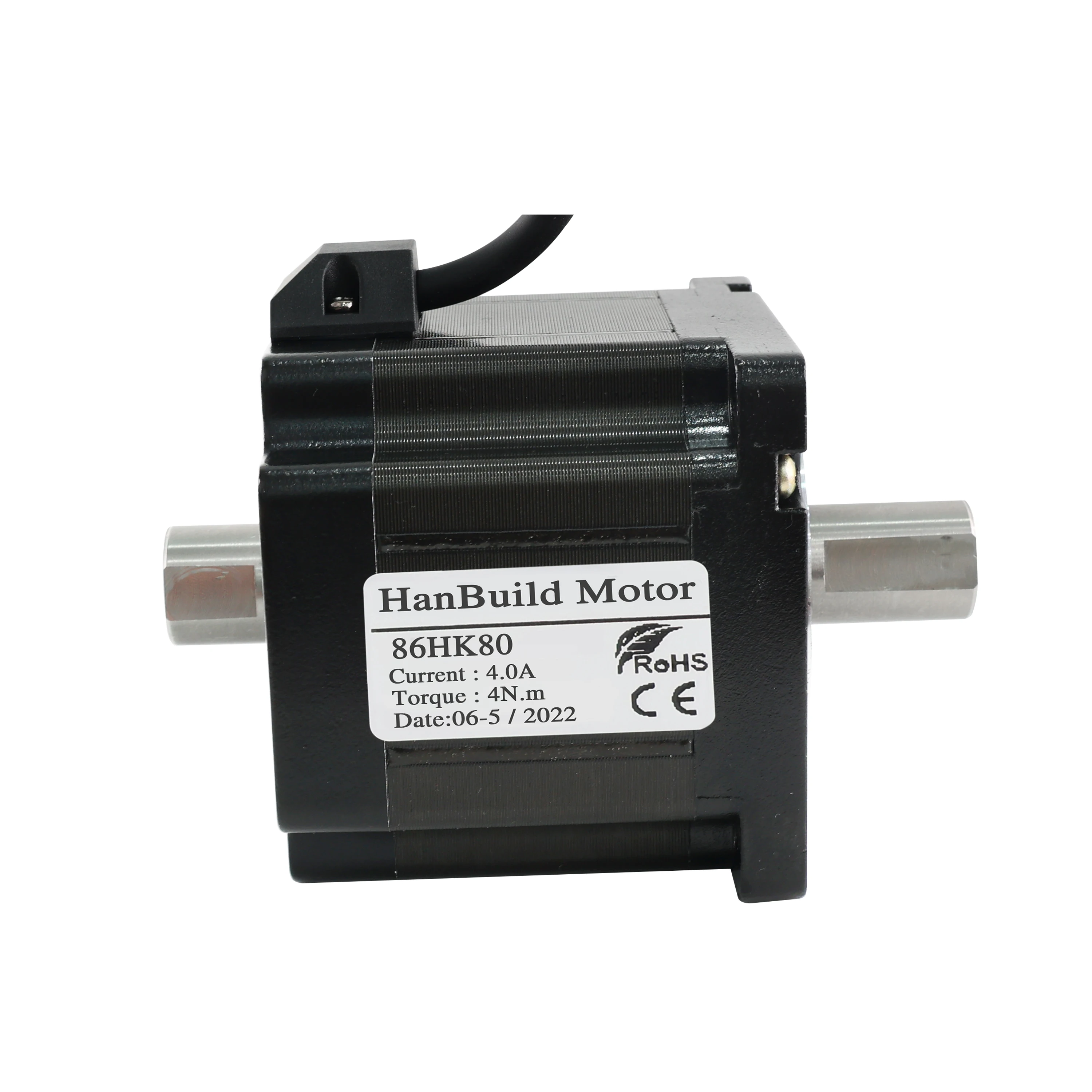 

HanBuild Copper dual axis stepper motor 4.0A 4.0N.M nema34 stepper motor 86HK80--SZ axis body for CNC worm gear edging