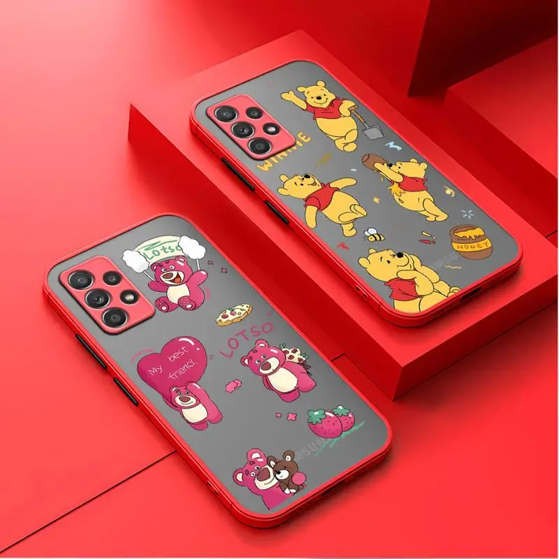 Чехол для телефона Samsung Galaxy A33 A24 A13 A52 A53 A70 A73 A22 A12 A42 Защитный чехол Funda Disney Winnie Pooh Tigger